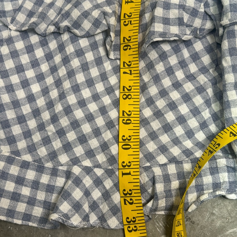 Ever after Blue and White Gingham Ruffle Dress Sz s - Picture 8 of 8